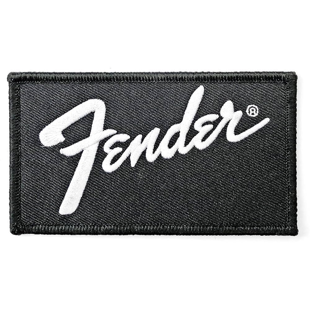 Amazon.co.jp: Fender メンズ ロゴ刺繍ワッペン ブラック : ホビー